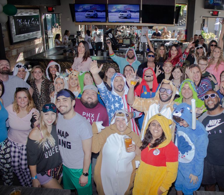 Your Guide to Hopping at the Scottsdale Pajama Jam Bar Crawl PHX Fray