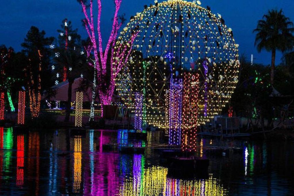 Zoolights at the Phoenix Zoo. Photo from PHX Fray